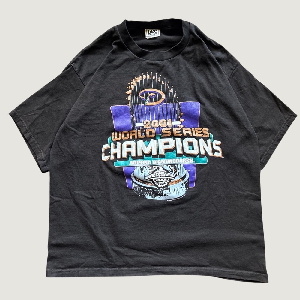 Vintage 2001 Diamondback's World Series Lee Sport Championship Shirt Size Large
